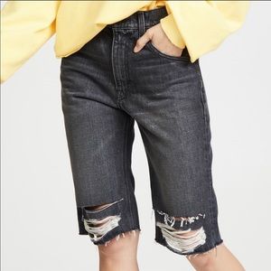 HUDSON Sloane Short Long Cut Off Black 28 NWOT NEW